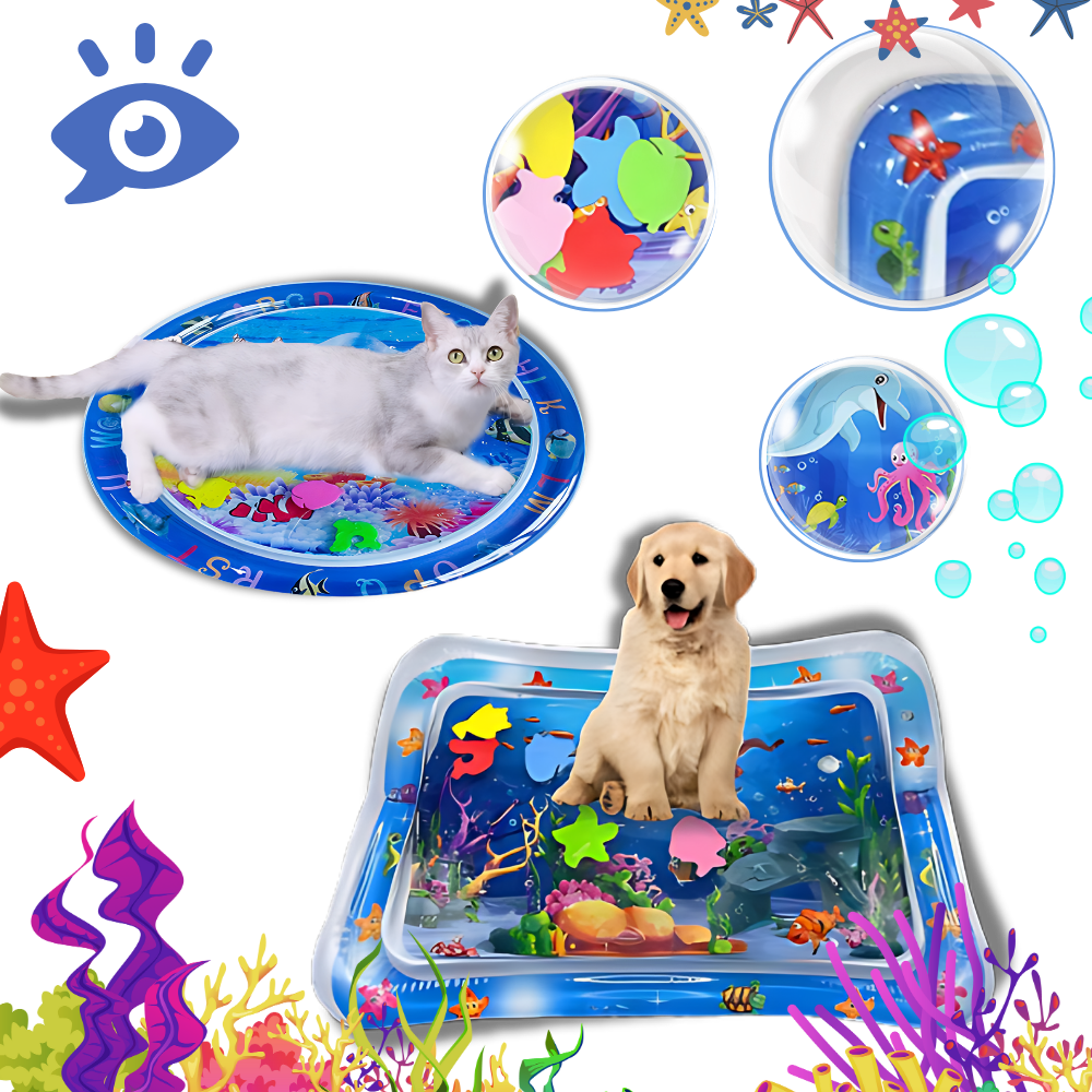 Tapis sensoriel d'eau pour animaux de compagnie