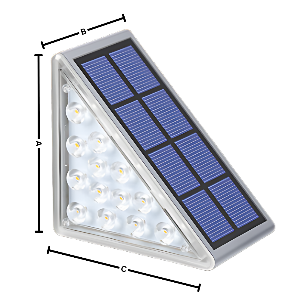 Lampes solaires étanches pour escaliers