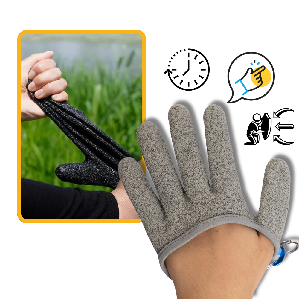 Gants de pêche résistants à l'usure